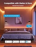 Govee COB LED Strip Light Pro, LED Lights for Bedroom Compatible with Alexa, Google Assistant and Matter, RGBICW Light with Warm White, Smart Strip Light, LED Lights for Bedroom, Color Changing, 9.8ft - Thumbnail 7