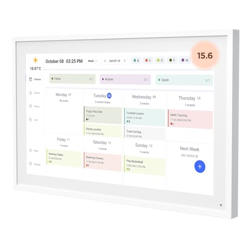 thumbnail image 2 of Pronext 15.6" Digital Calendar & Chore Chart – Rechargeable Touchscreen, Syncs With Google/Outlook/iCloud, WiFi Family Organizer 2 of 3