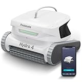 Poolmate Hydro 4 Pool Robot Cleaner for Inground & Above Ground Pools | Floor, Wall & Waterline Cleaning | Smart App Control with WiFi & Bluetooth | 50ft Cord | Large 4.1L Top-Load Filter Basket - Thumbnail 1