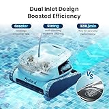 Poolmate Hydro 4 Pool Robot Cleaner for Inground & Above Ground Pools | Floor, Wall & Waterline Cleaning | Smart App Control with WiFi & Bluetooth | 50ft Cord | Large 4.1L Top-Load Filter Basket - Thumbnail 2