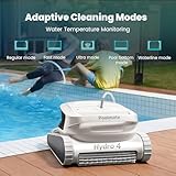 Poolmate Hydro 4 Pool Robot Cleaner for Inground & Above Ground Pools | Floor, Wall & Waterline Cleaning | Smart App Control with WiFi & Bluetooth | 50ft Cord | Large 4.1L Top-Load Filter Basket - Thumbnail 6