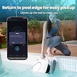 Poolmate Hydro 4 Pool Robot Cleaner for Inground & Above Ground Pools | Floor, Wall & Waterline Cleaning | Smart App Control with WiFi & Bluetooth | 50ft Cord | Large 4.1L Top-Load Filter Basket - Thumbnail 8