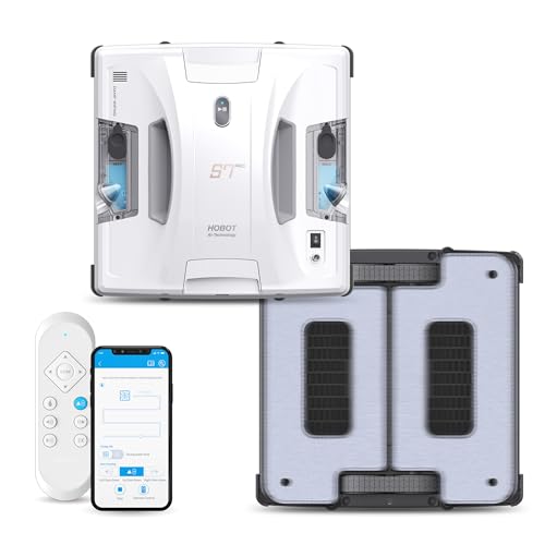 HOBOT S7 Pro Dual Mop Polish Hand Wiping Tec Window Cleaning Robot, 15nm Dual Ultrasonic Spray, 4800Pa Suction, App & Remote Control | for Framed/Frameless Glass, Any Thickness, Indoor/Outdoor Use - Image 1