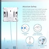 HOBOT S7 Pro Dual Mop Polish Hand Wiping Tec Window Cleaning Robot, 15nm Dual Ultrasonic Spray, 4800Pa Suction, App & Remote Control | for Framed/Frameless Glass, Any Thickness, Indoor/Outdoor Use - Thumbnail 9