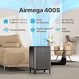 Coway Airmega 400S(G) App-Enabled Smart Technology Compatible with Amazon Alexa True HEPA Air Purifier, Covers 1,560 sq. ft, Graphite - Thumbnail 2