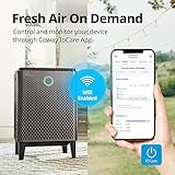 Coway Airmega 400S(G) App-Enabled Smart Technology Compatible with Amazon Alexa True HEPA Air Purifier, Covers 1,560 sq. ft, Graphite - Thumbnail 9
