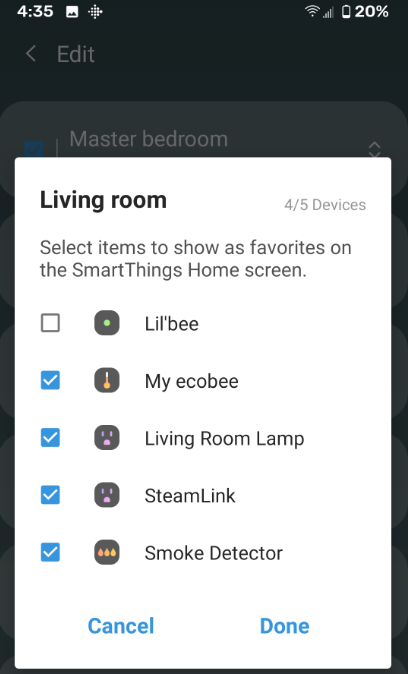 Image 6 from How to Hide or Unhide SmartThings Devices