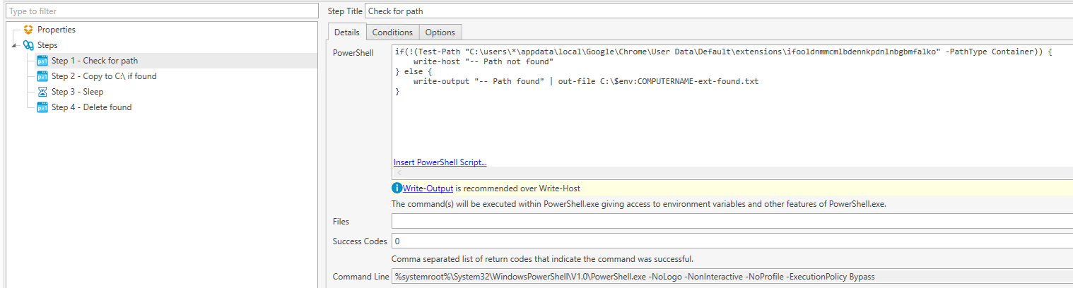 Image 7 from Chrome Extension Checker for PDQ Deploy