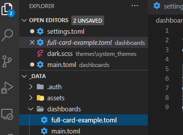 Image 18 from Setting up Dashmachine v0.7 Without Code Editor Integration