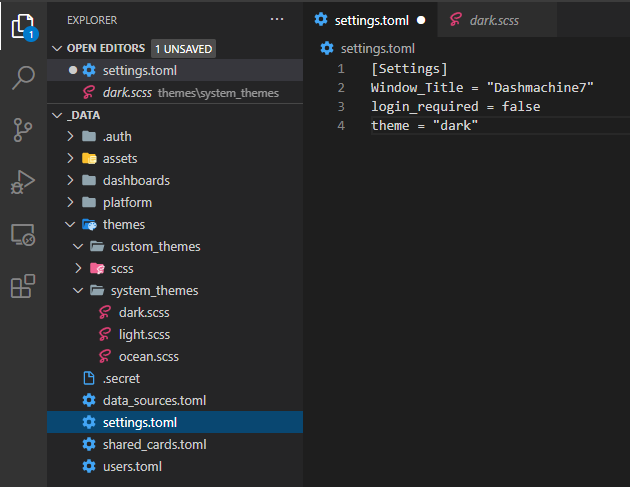 Image 11 from Setting up Dashmachine v0.7 Without Code Editor Integration