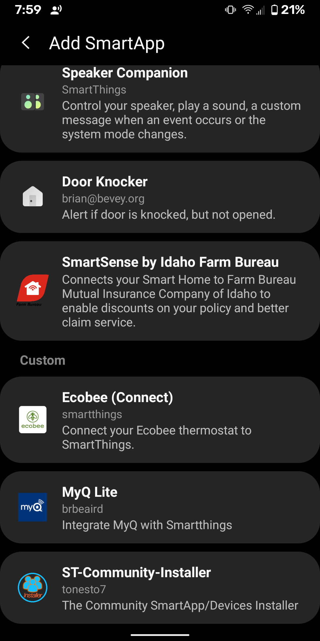 Image 10 from SmartThings Garage Door Opener integration with MyQ