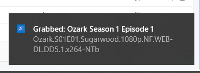 Image 3 from How to Setup Windows 10 "Toast Notifications" for Sonarr