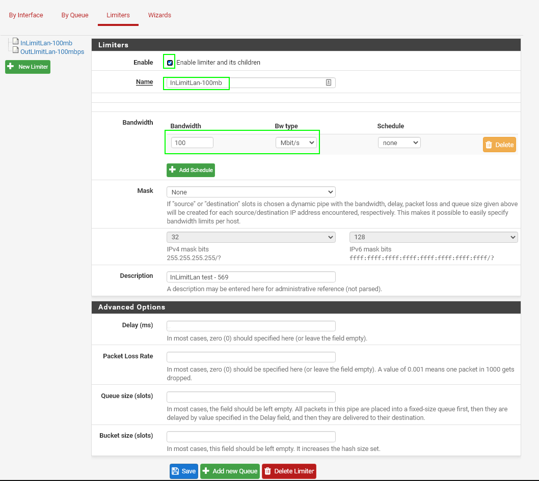 Image 5 from How To Limit Bandwidth in PfSense