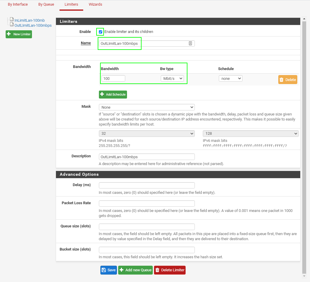 Image 6 from How To Limit Bandwidth in PfSense