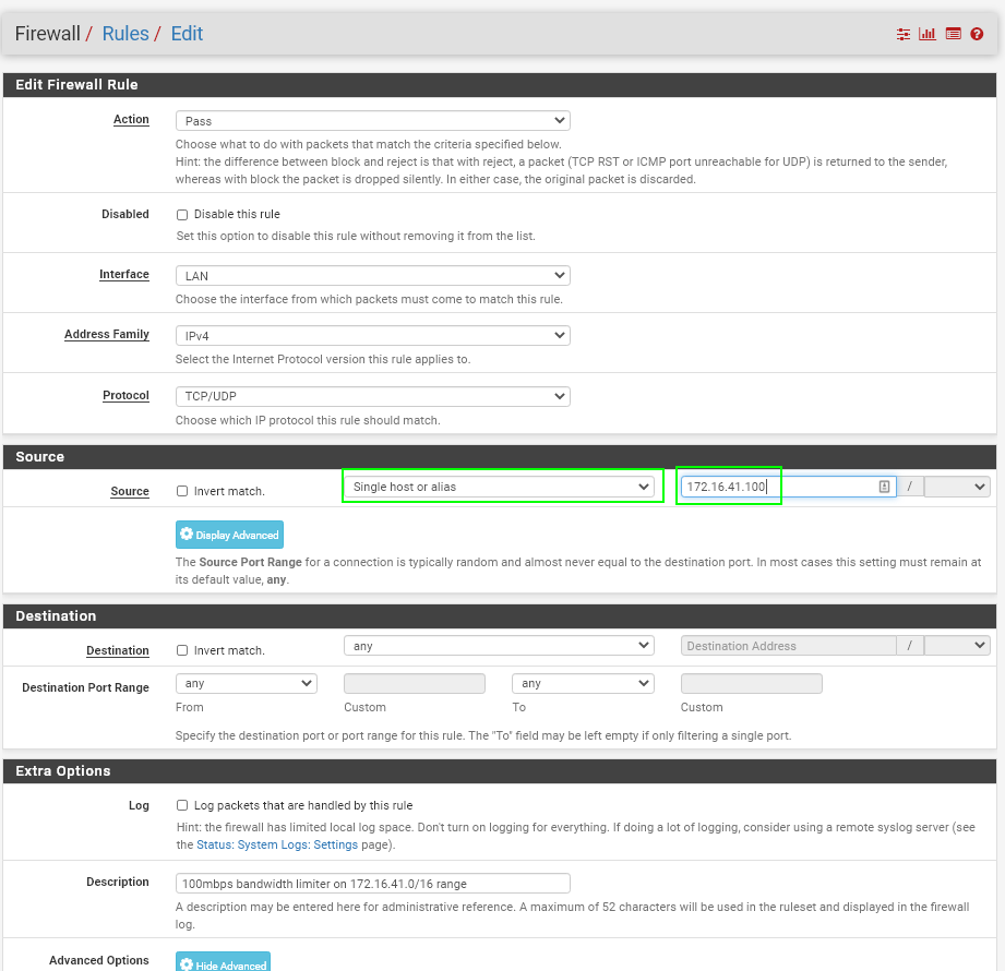 Image 13 from How To Limit Bandwidth in PfSense
