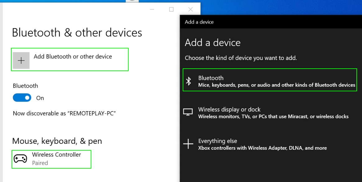 Image 3 from PS4/PS5 Remote Play Wireless Controller Tutorial (Bluetooth to PC)