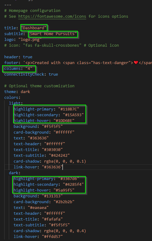 Image 6 from Configure Homer Dashboard in Docker, Docker-Compose or Python