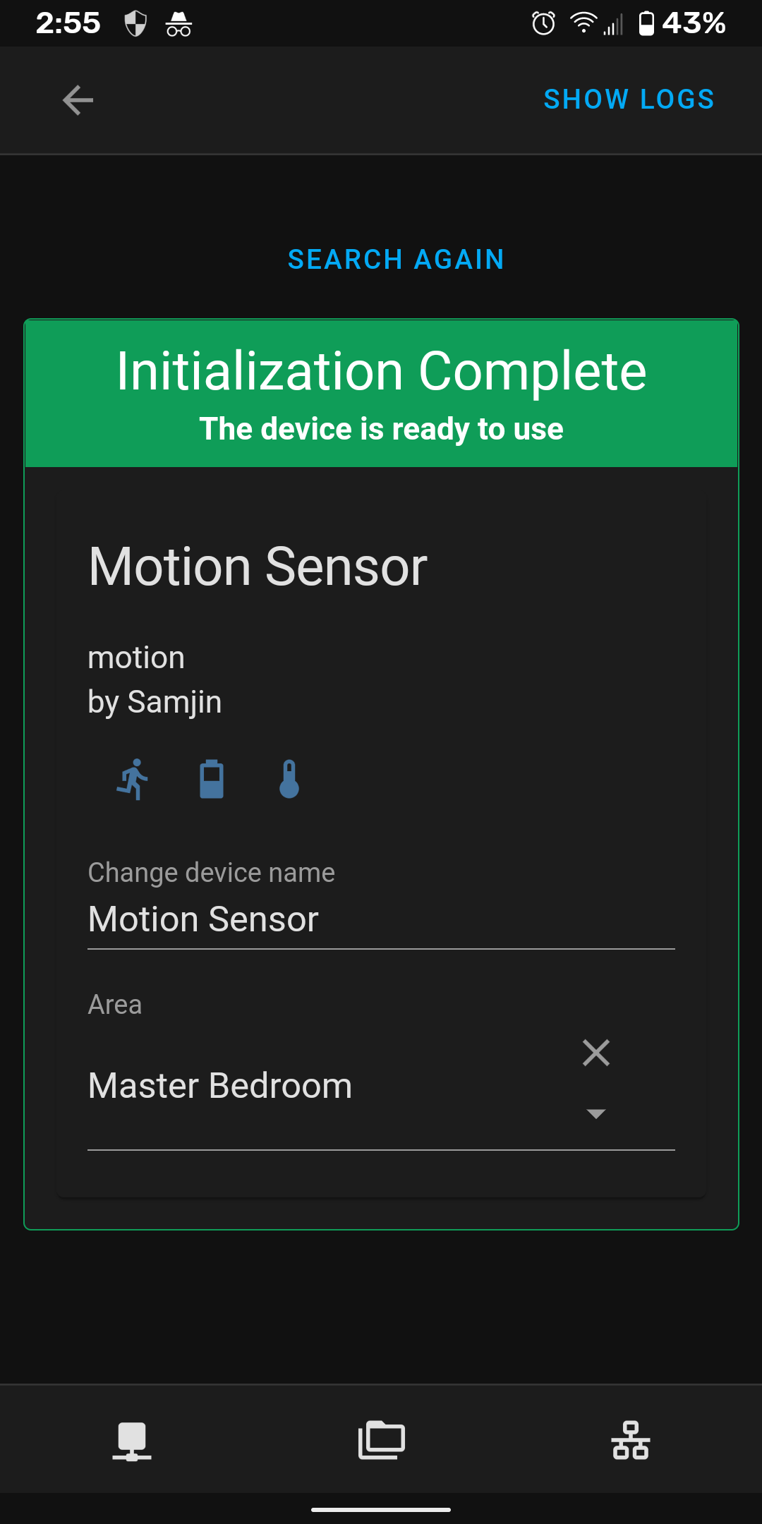 Image 2 from How to Add SmartThings Motion Sensor to Home Assistant