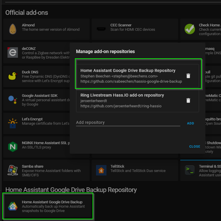 Image 2 from How To Automatically Backup Home Assistant to Google Drive