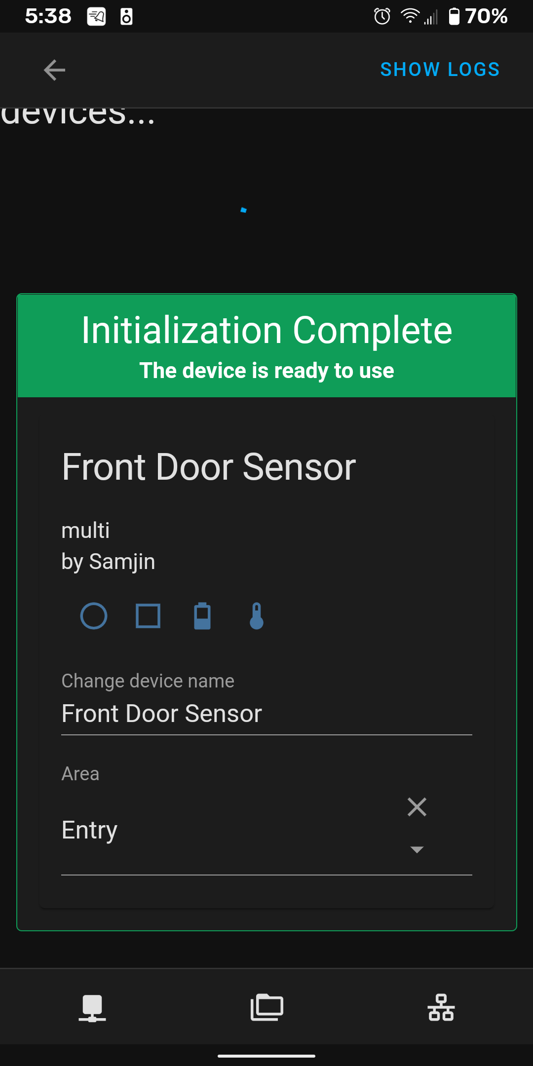 Image 3 from How to Add SmartThings Multipurpose Sensors to Home Assistant