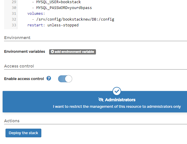 Image 8 from How to Deploy Bookstack in Docker-Compose using Portainer