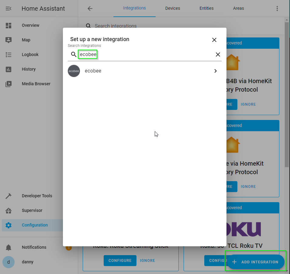 Image 2 from How to Configure Ecobee Thermostat in Home Assistant