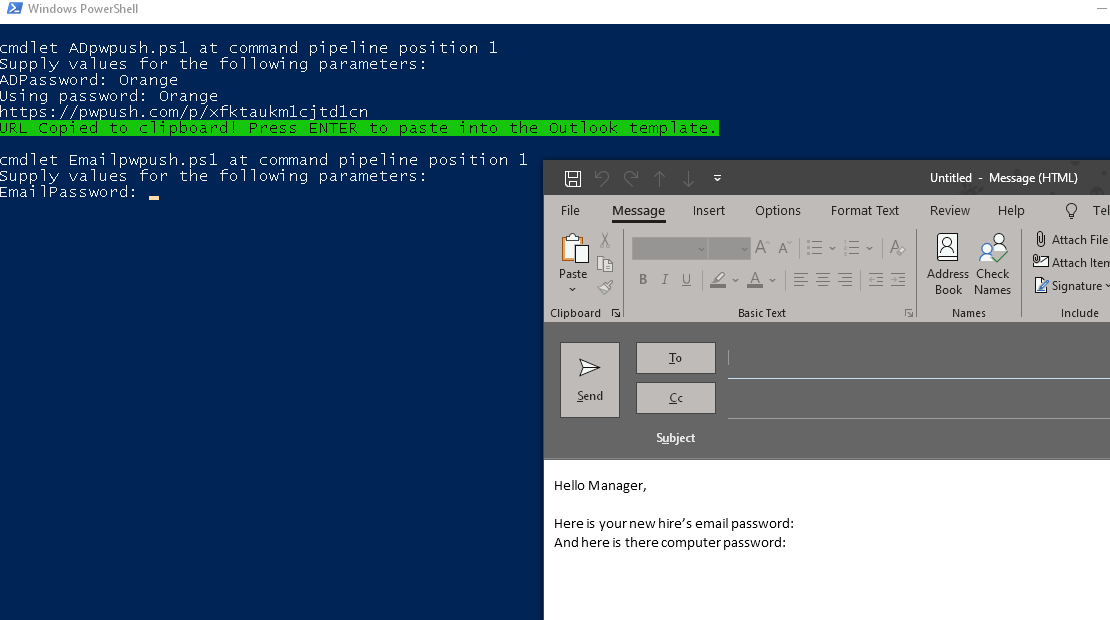 Image 3 from Powershell Script to Generate Pwpush.com Links