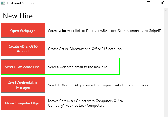 Image 2 from How to Automatically send IT Welcome emails with Powershell