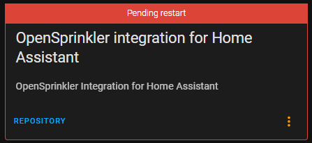 Image 4 from How To Install OpenSprinkler in Home Assistant