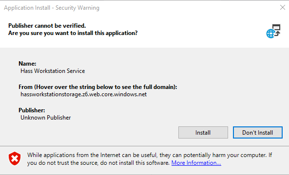 Image 6 from How to Setup HASS Workstation Service in Home Assistant