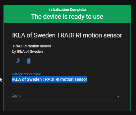 Image 2 from How To Pair Ikea Tradfri Motion Sensor to Home Assistant