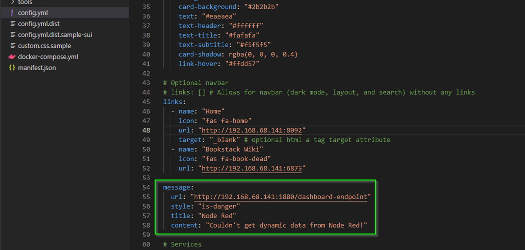Image 9 from Configure RSS Feed in Homer Dashboard with Node Red