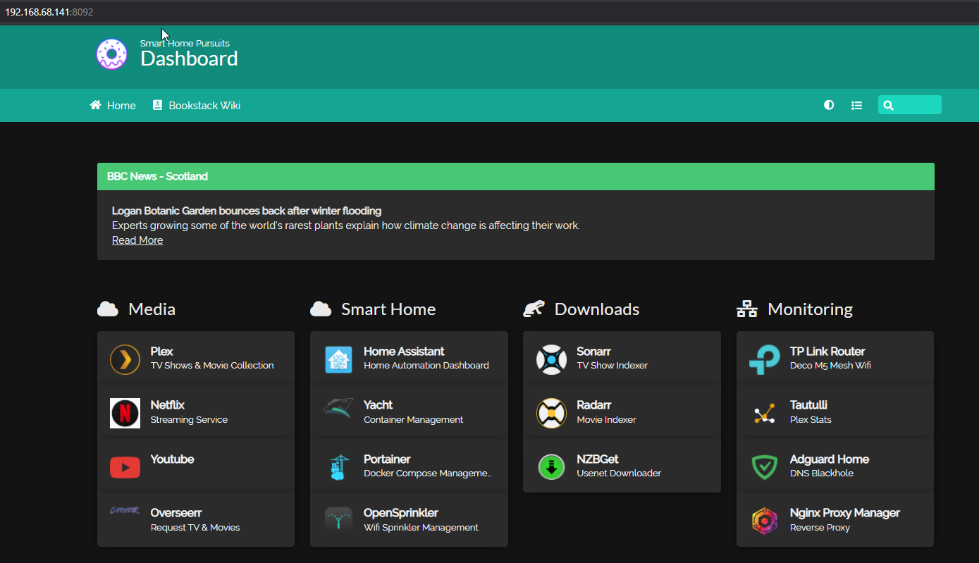 Configure RSS Feed in Homer Dashboard with Node Red