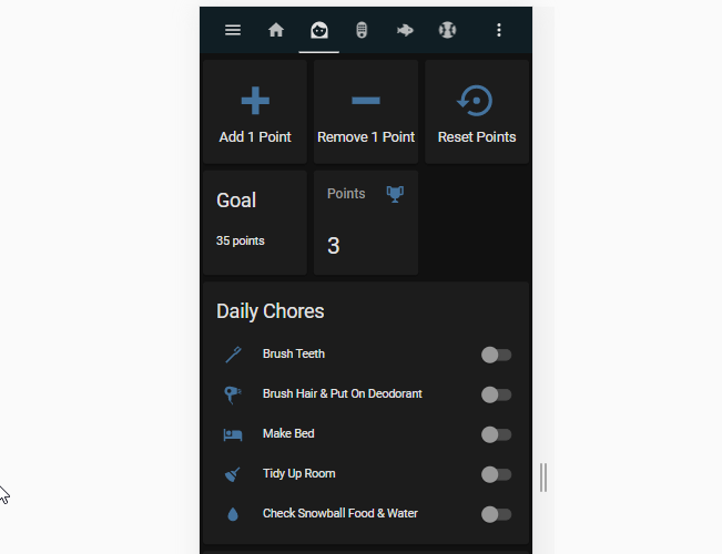 Image 30 from Chore Tracking with Point System in Home Assistant