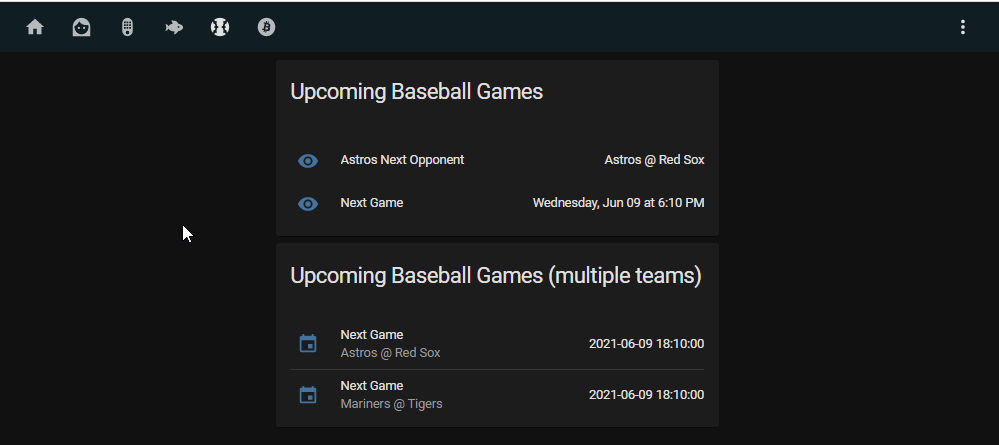 Image 19 from Add "Upcoming Sports" Card to Home Assistant via Google Calendar