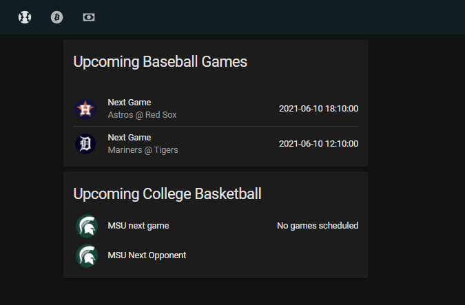 Add "Upcoming Sports" Card to Home Assistant via Google Calendar