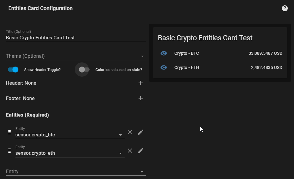 Image 2 from How To Track Crypto Prices in Home Assistant