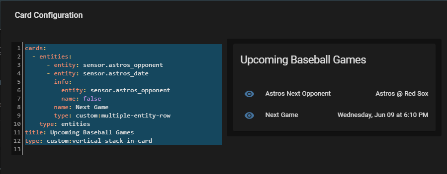 Image 13 from Add "Upcoming Sports" Card to Home Assistant via Google Calendar