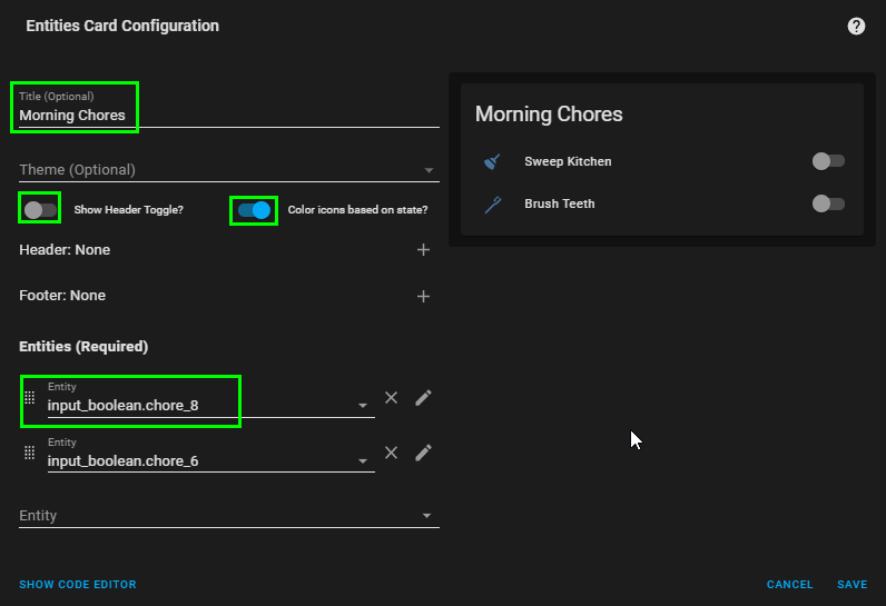 Image 8 from Chore Tracking with Point System in Home Assistant