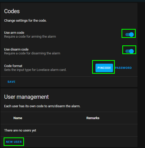Image 8 from How To Setup Alarmo in Home Assistant