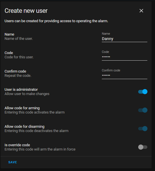 Image 9 from How To Setup Alarmo in Home Assistant