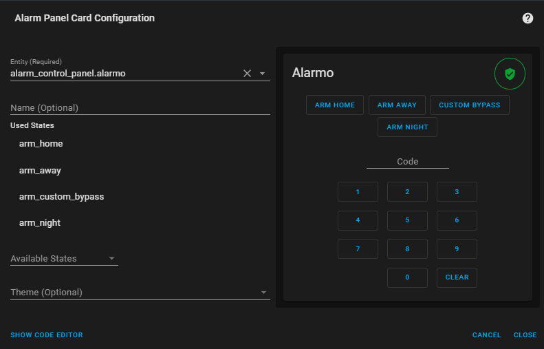 How To Setup Alarmo in Home Assistant