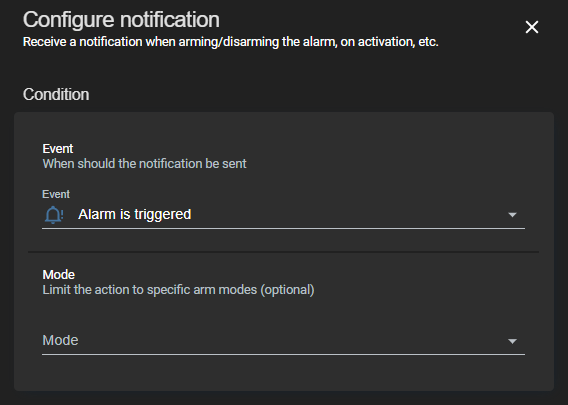 Image 3 from Disarm Alarmo Alarm in Home Assistant Using Actionable Notifications
