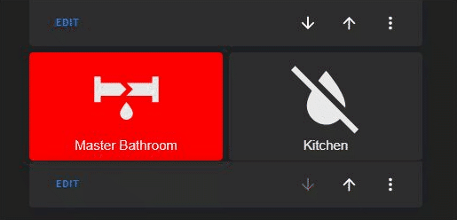 Add A Blinking Leak Sensor Card to Home Assistant