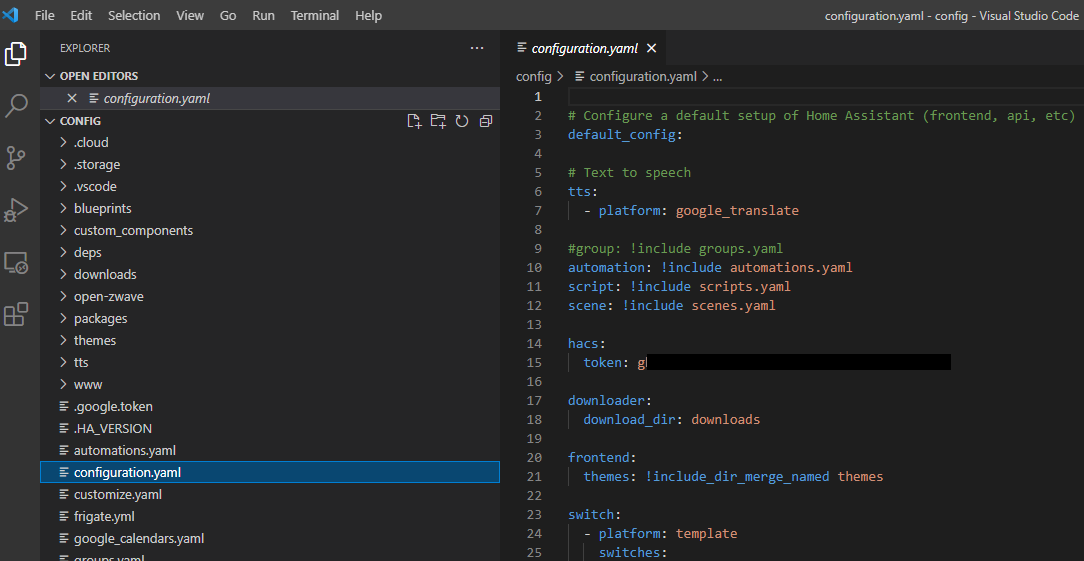 Image 29 from Edit Home Assistant Config Files From Locally Installed Visual Studio Code