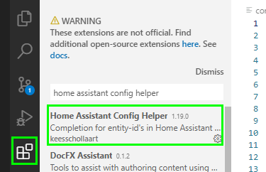 Image 9 from Edit Home Assistant Config Files in a Browser using VSCode