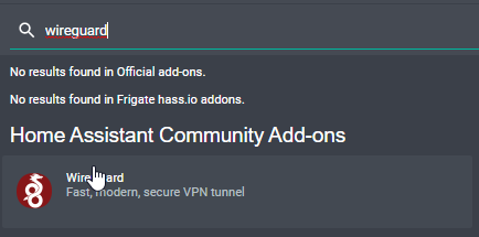 Image 4 from How to install WireGuard VPN Addon in Home Assistant with custom domain name
