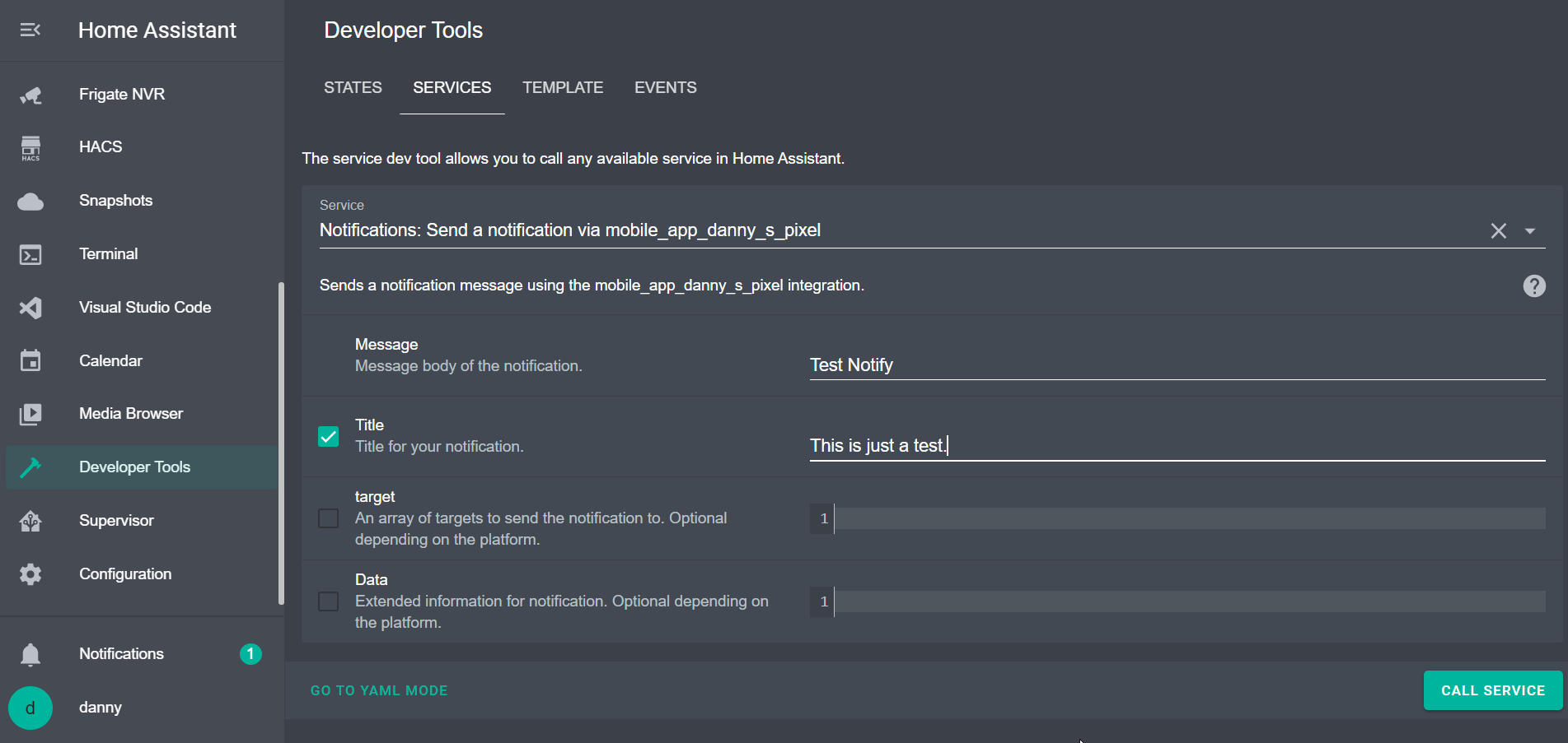 Image 3 from Send Notifications from Lovelace