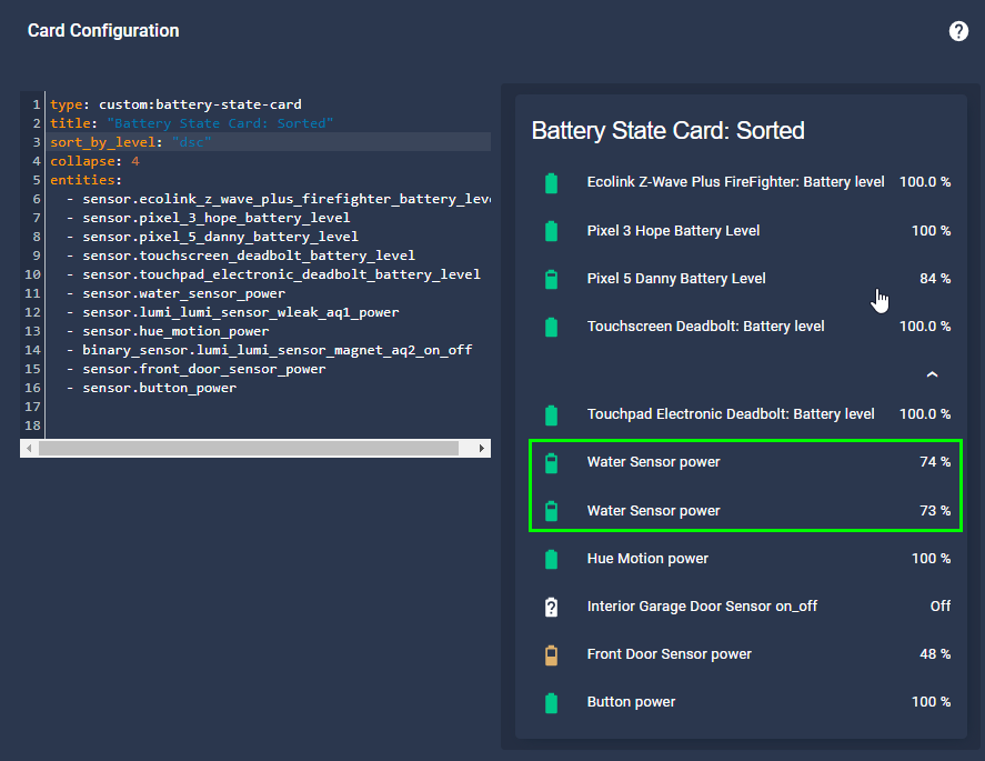 Image 7 from How To Create a Lovelace Battery State Card in Home Assistant