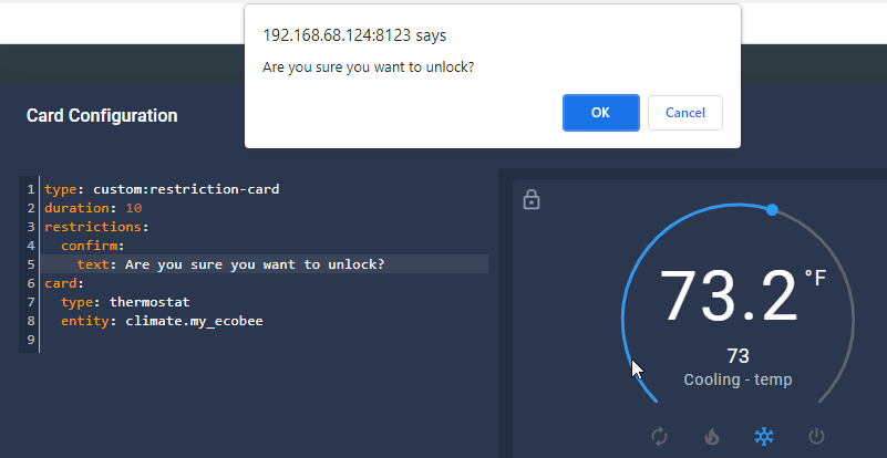 Image 9 from How To Create A Lovelace Restriction Card in Home Assistant
